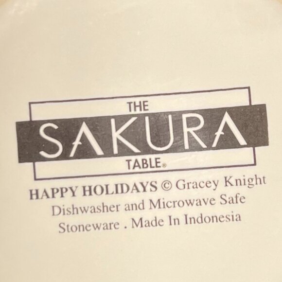 Sakura HAPPY HOLIDAYS Stoneware Mug ~ Art by Gracey Knight ~ Christmas Sleigh - Picture 9 of 9